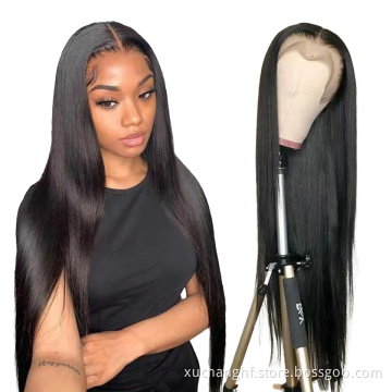 Lace Frontal Wig Vendors Wholesale Straight Transparent HD Lace Front Wigs For Black Women 100 Virgin Brazilian Human Hair Wigs